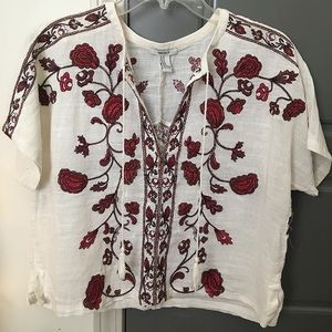 Embroidered top